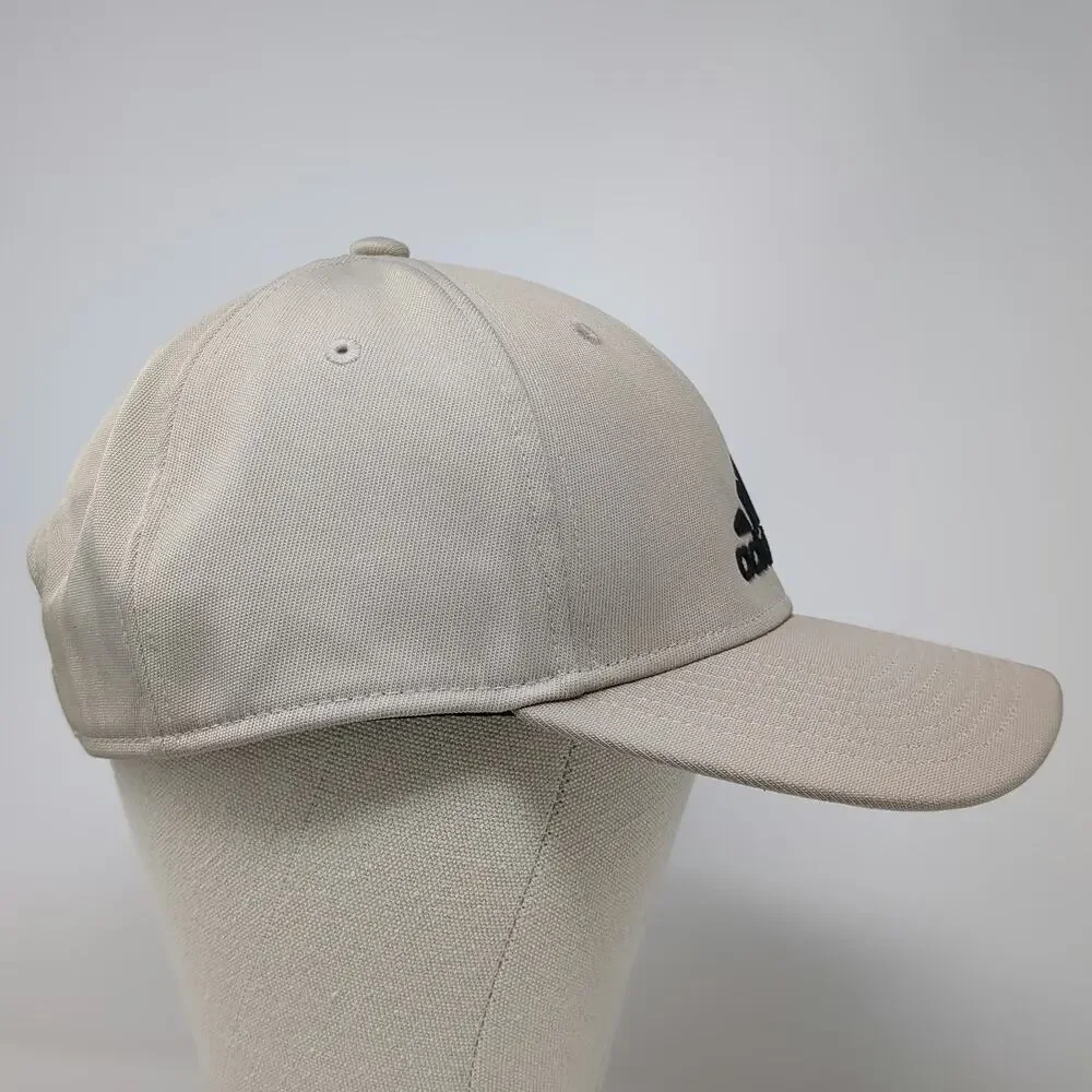 adidas Baseball Cap Beige Black One Size AEROREADY Recycled Strapback Logo Hat